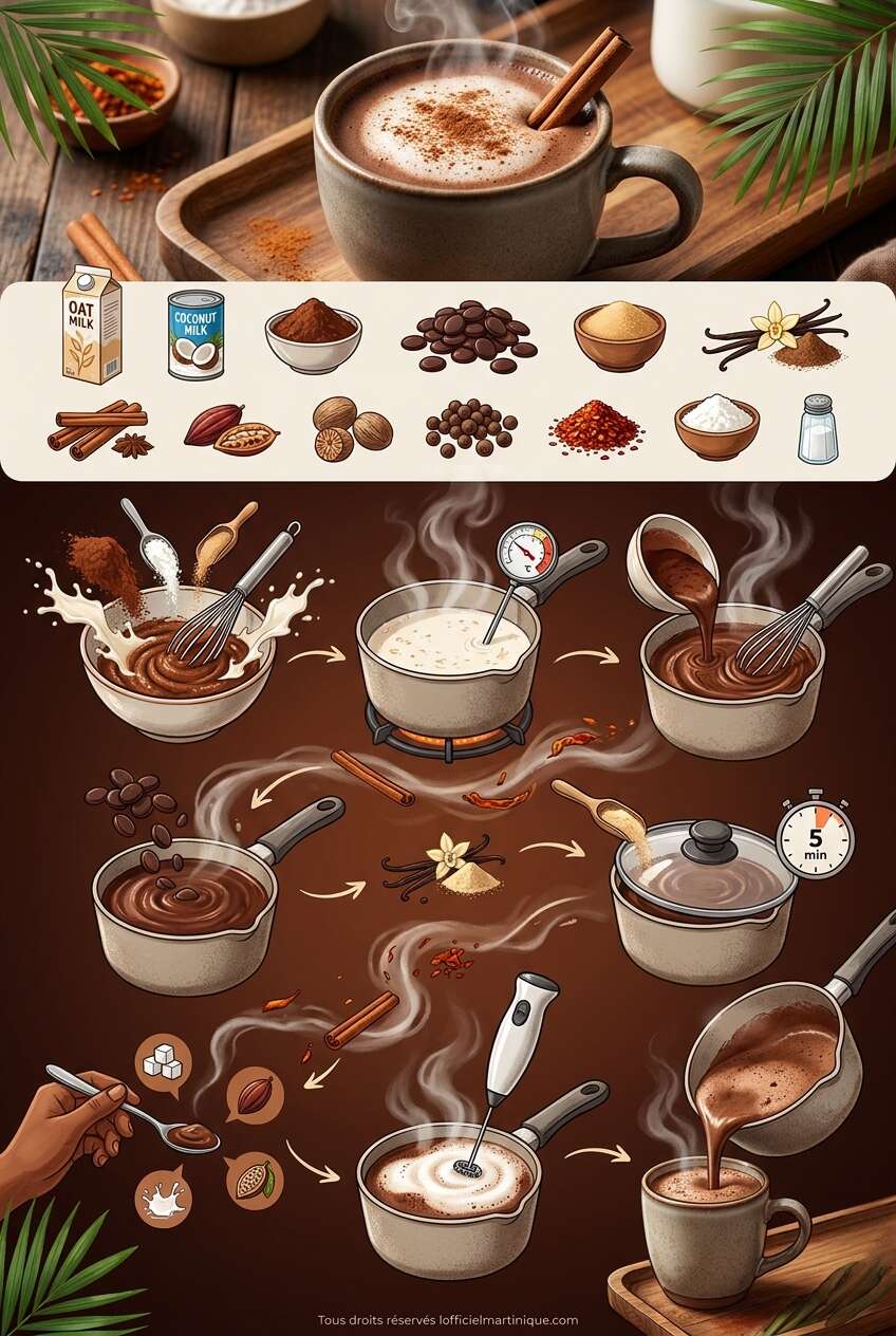 Fiche recette Recette du chocolat antillais vegan Fiche recette Recette du chocolat antillais vegan