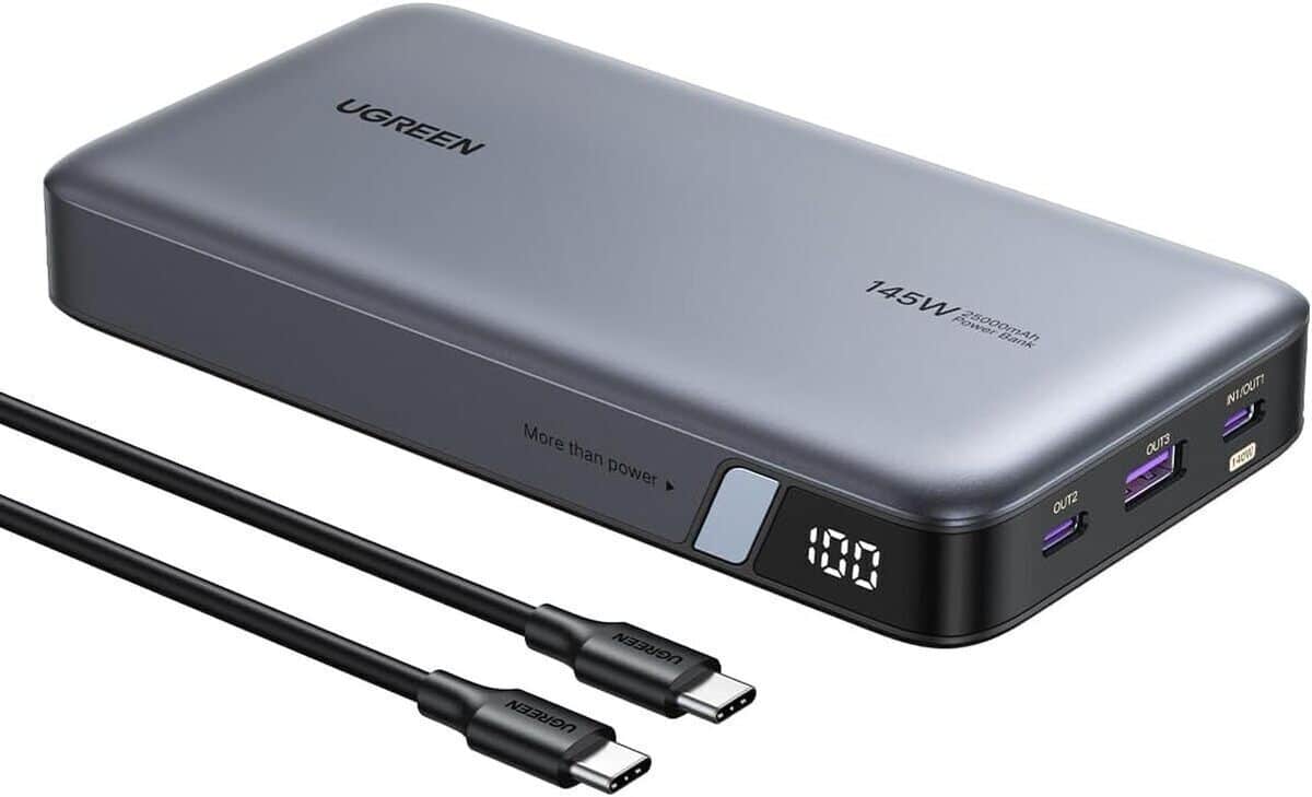 Test : uGREEN Nexode 145W, batterie externe 25000mAh power bank efficace