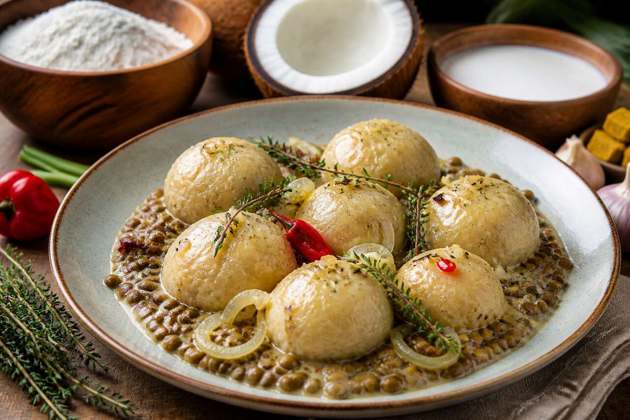 Recette des dombres aux lentilles à la martiniquaise