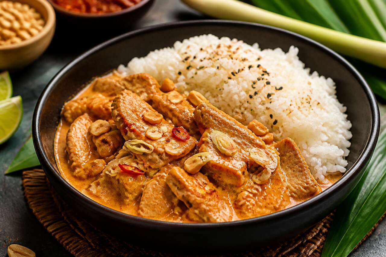 Recette de sauté de porc au lait de coco