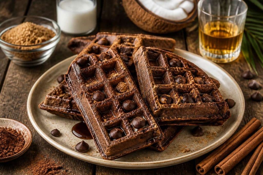 Recette de gaufres au chocolat antillaises