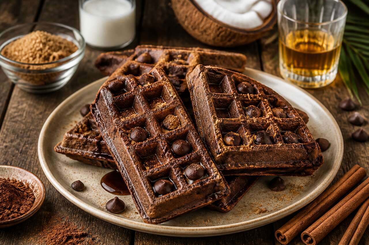 Recette de gaufres au chocolat antillaises