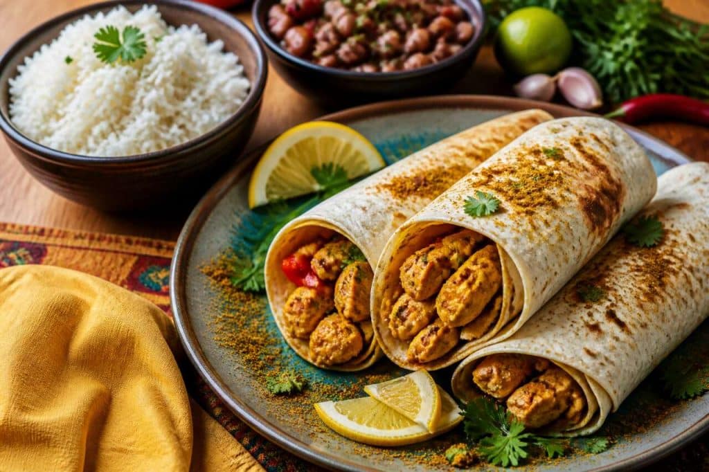 Recette de burrito au colombo antillais