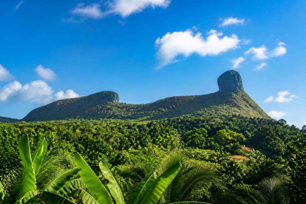 La femme couchée du morne Larcher en Martinique