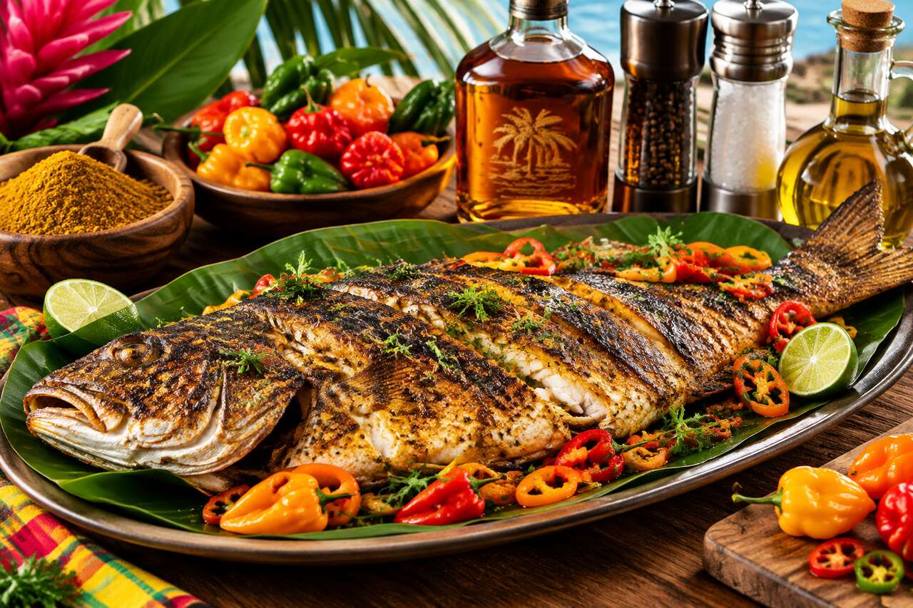 Recette du poisson grillé à la guadeloupéenne de Deshaies
