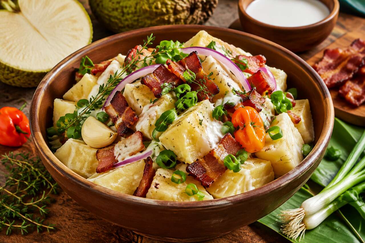 Recette du migan de fruit à pain martiniquais