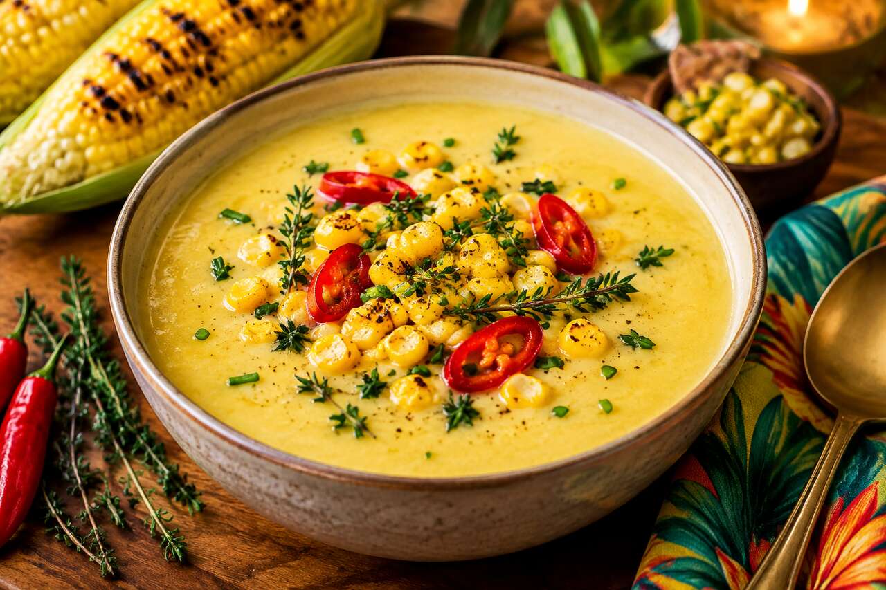 Recette de la crème de maïs antillaise