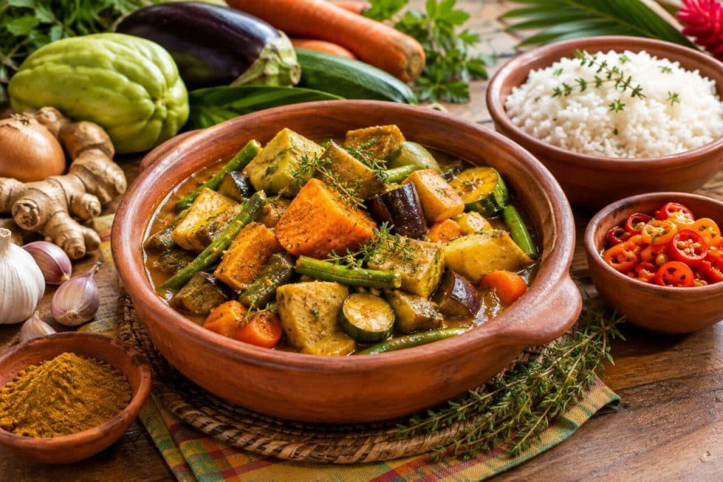 Recette du colombo de légumes antillais