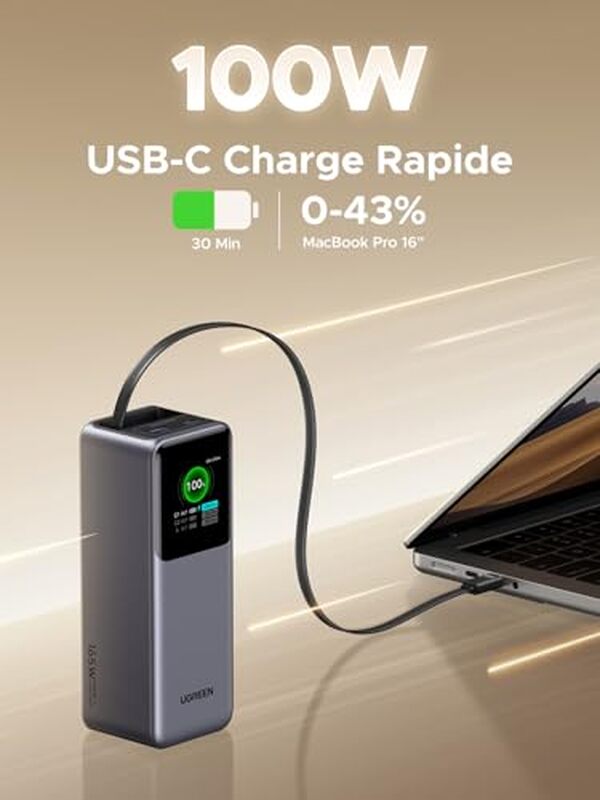 Découvrez notre test détaillé de la batterie UGREEN Nexode 165W : performances, polyvalence et autonomie pour tous vos appareils.