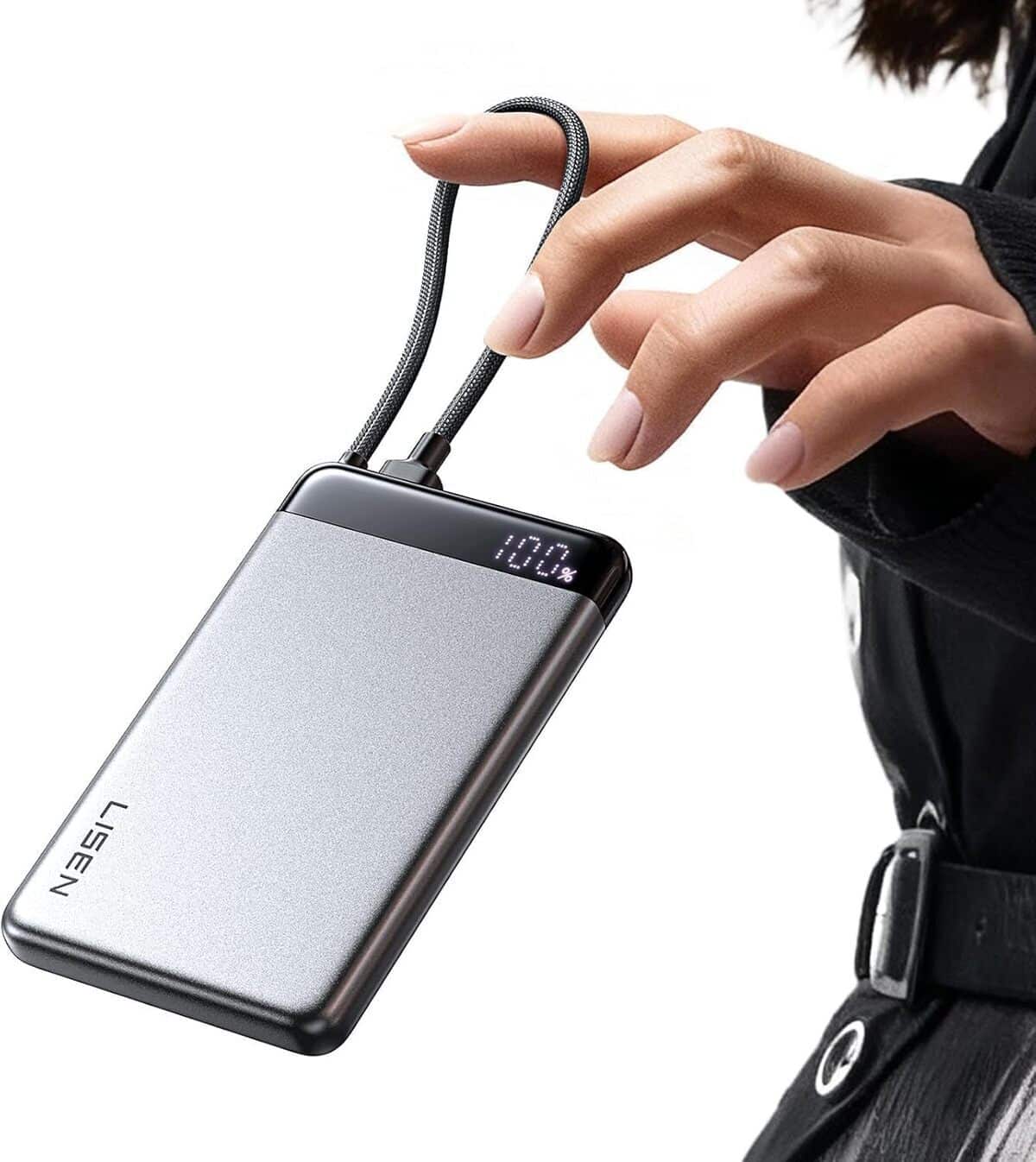 Test : power bank LISEN slim CCC 20 000 mAh, l'allié idéal en voyage